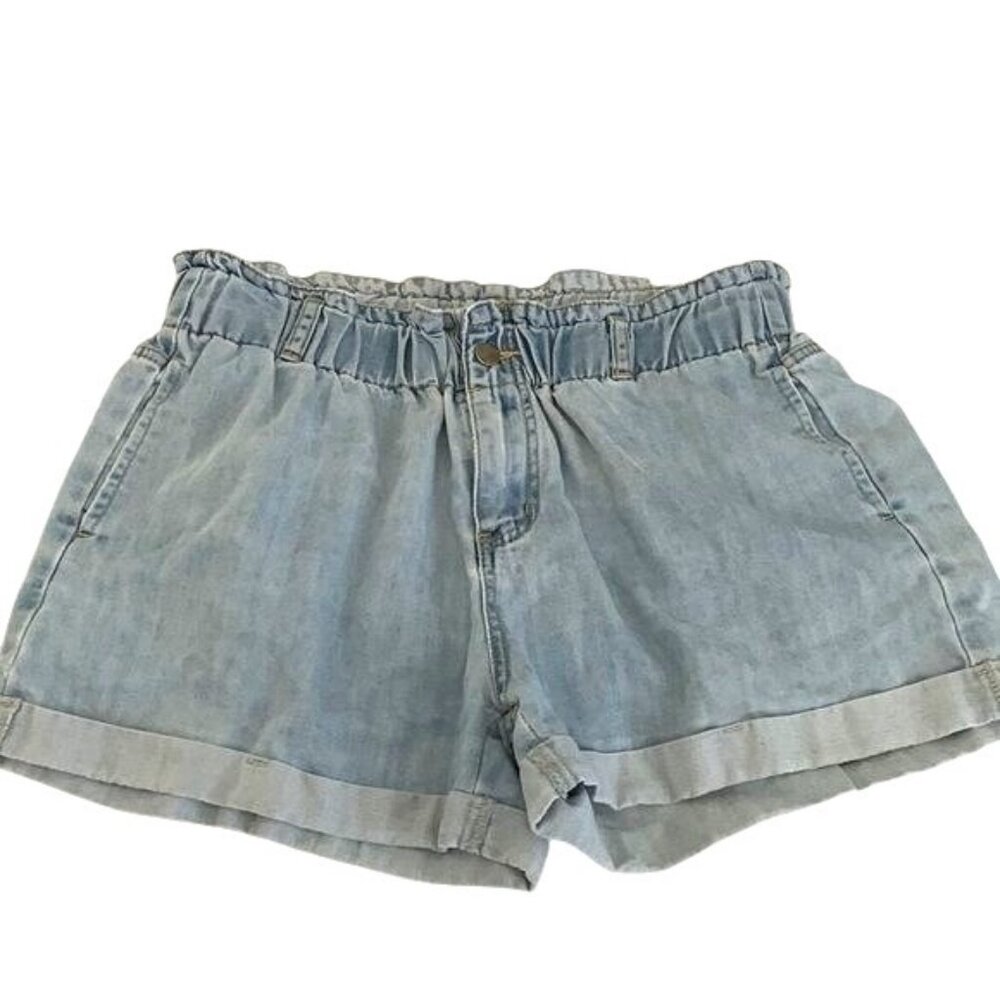Womens Light Blue Denim Shorts XL